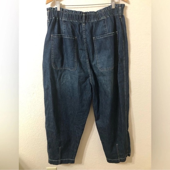 Free People Sawyer Super High Rise Jeans Size L - Picture 3 of 11